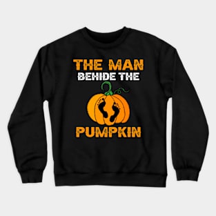 Halloween Pregnancy Man Pumpkin Crewneck Sweatshirt